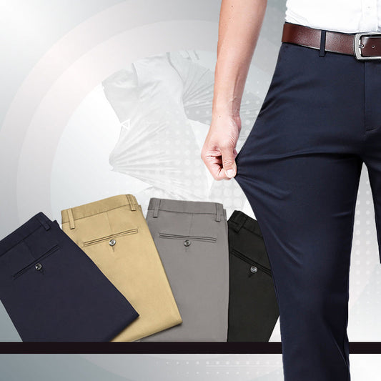 🔥Son gün promosyon% 50 indirim🔥Erkek Yüksek Streç Klasik Pantolon (2 Ücretsiz Kargo Satın Al)