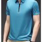 Sista dagsförsäljning 49%Mode silke POLO skjorta för män