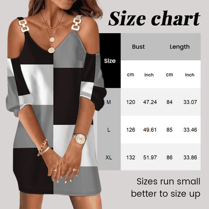 Women's Fashionable V-neck Casual Dress