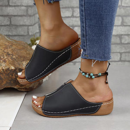 Women's Slanted Heels and Fishmouth Sandals