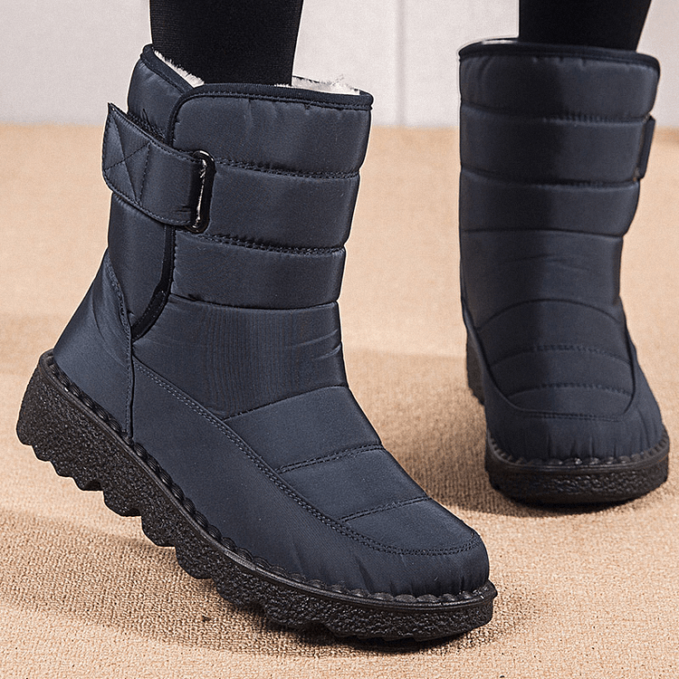 Bottes de neige à la cheville chaudes antidérapantes imperméables pour femmes