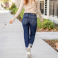 🔥Hot Sale 49% Off🔥Women's Tummy Control Distressed Cuffed Boyfriend Jeans
