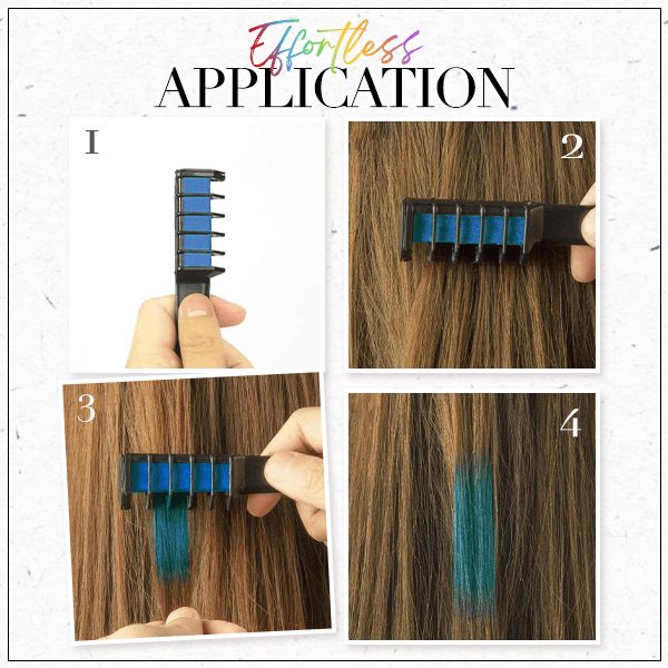 Temporary Hair Dye Chalk Comb- Cruelty Free