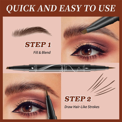 2-In-1 Waterproof Long-Lasting Eyebrow Pen