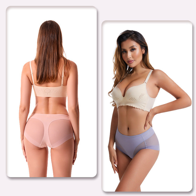 High Waist Ice Silk Shaping Briefs