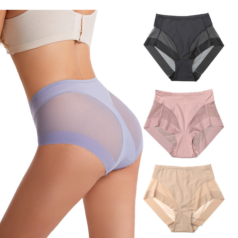 High Waist Ice Silk Shaping Briefs