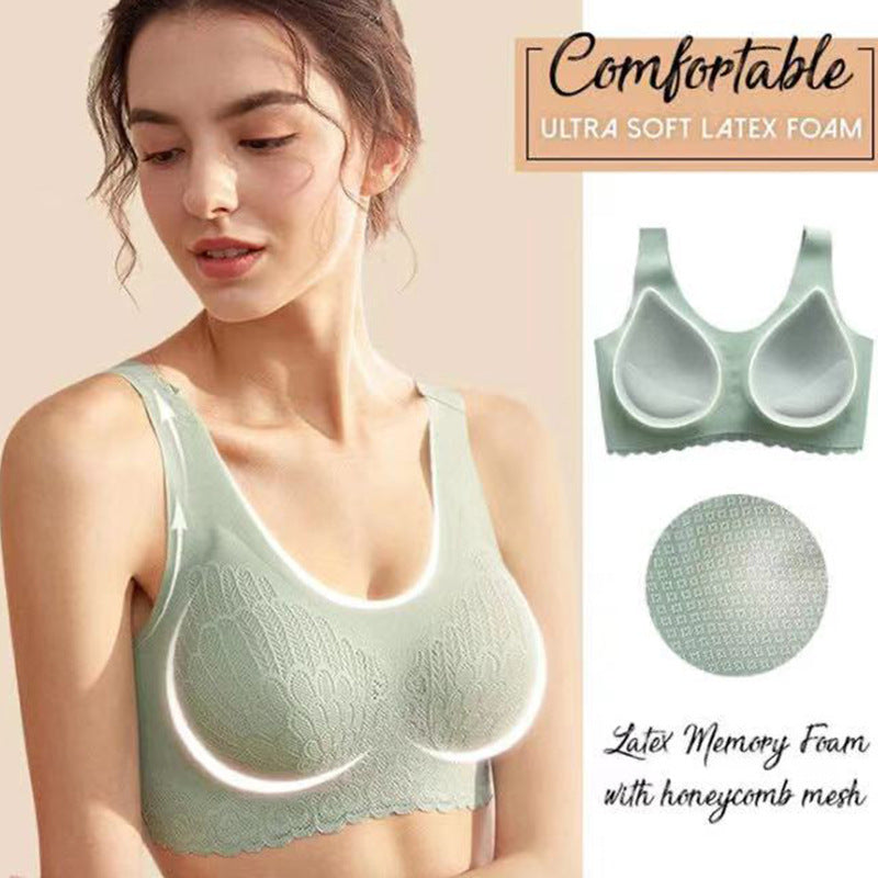 Natural Latex Lifting Seamless Bra