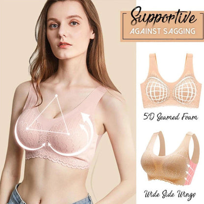 Natural Latex Lifting Seamless Bra