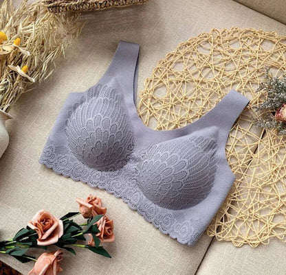 Natural Latex Lifting Seamless Bra