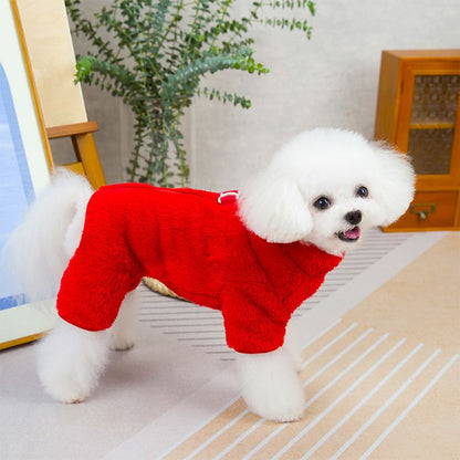 Winter Dogs Jumpsuit Coat with Back Zipper