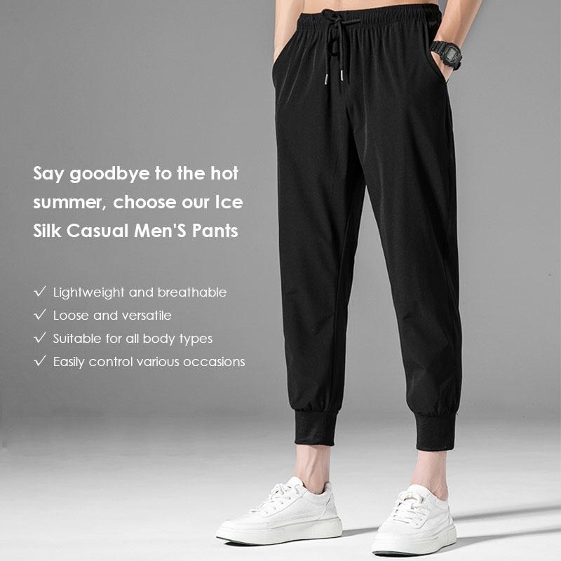 Breathable Ice Silk Drape Casual Pants-7