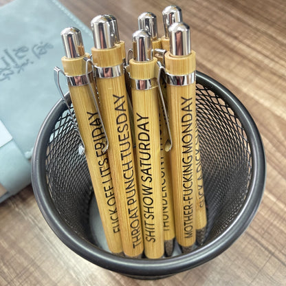 🔥Venda do último dia 49%🔥Ultimate set of Engraved Pens for Sarcastic Souls (1 conjunto de 7 pcs)