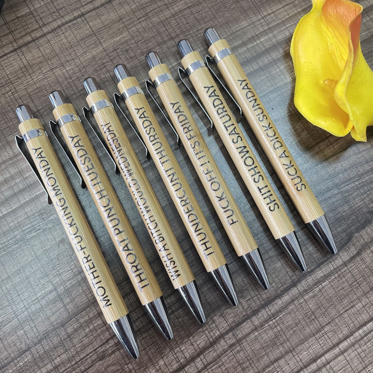 🔥Venda do último dia 49%🔥Ultimate set of Engraved Pens for Sarcastic Souls (1 conjunto de 7 pcs)