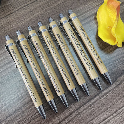 🔥Last Day Sale 49%🔥Ultimate Set of Engraved Pens for Sarcastic Souls（1 Set of 7 Pcs）