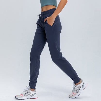 🔥Buy 2 Free shipping 🔥Air High Waisted Drawstring Side Pocket Plain Full Length Joggers