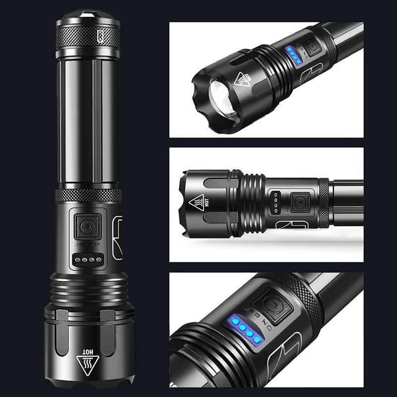 Waterproof laser military flashlight