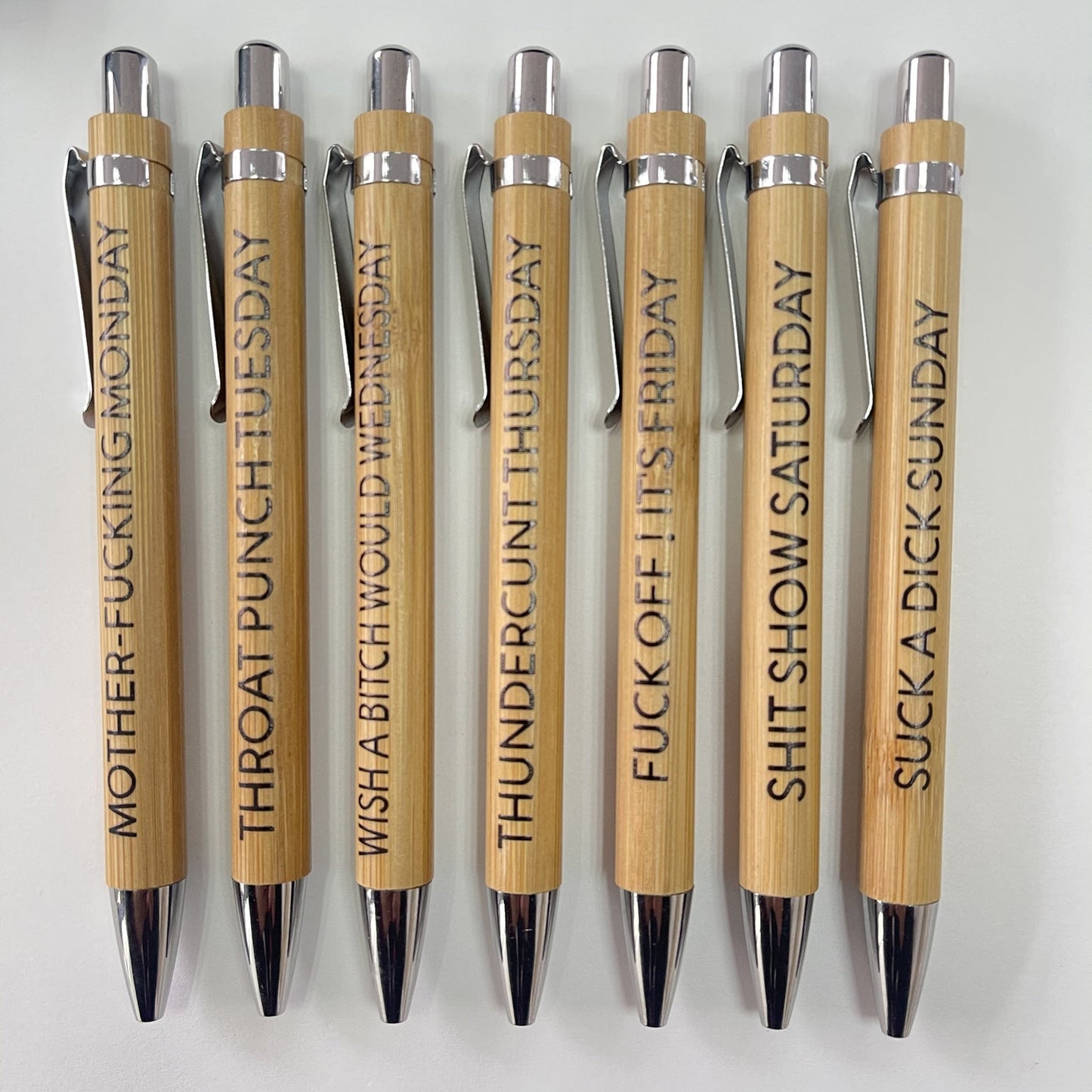 🔥Venda do último dia 49%🔥Ultimate set of Engraved Pens for Sarcastic Souls (1 conjunto de 7 pcs)