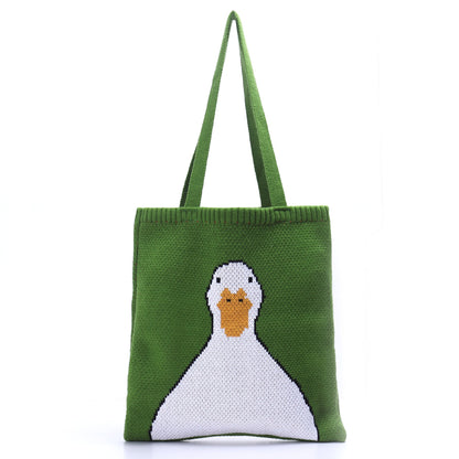 2023 Nieuwe Hot SaleLEUKE KNIT DIER TOTE TAS