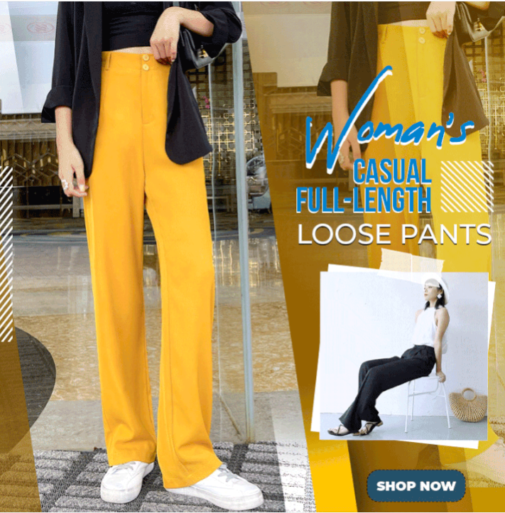 ✨Hot Sale-50% OFF✨Woman\'s Casual Full-Length Loose Pants