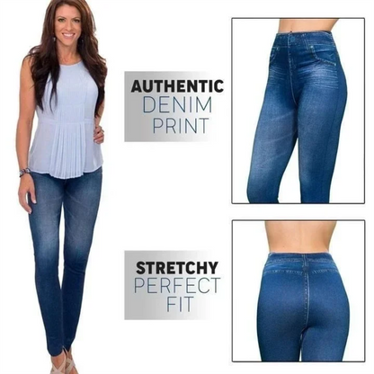 Comprar 2 envío gratisThermal Fleece Denim Jeggings