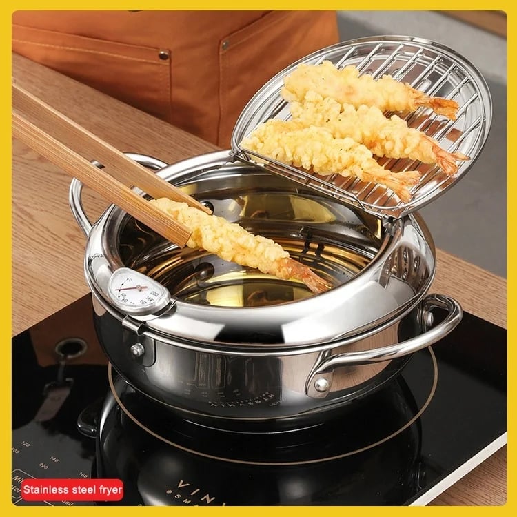 🔥Venda no último dia 49% 🔥Stainless Steel Deep Fryer, frete grátis para todo o mundo