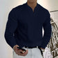 Men's Casual Solid Color Long Sleeve Cotton T-Shirt With Pocket-6