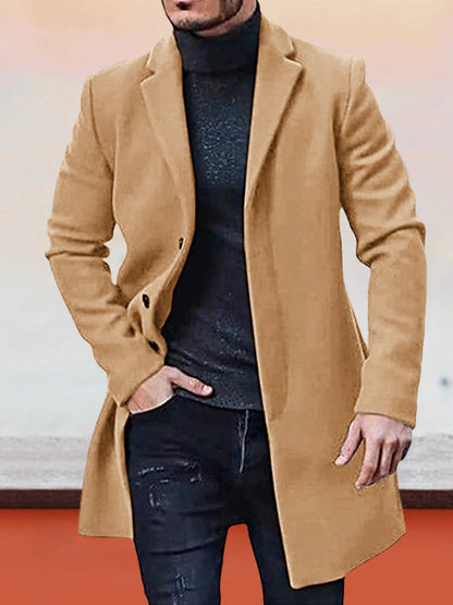 2023 neuer heißer Verkauf 50% RabattEinreihige Herren-Schnalle einfarbige Jacke (Kaufen Sie 2 kostenlosen Versand)