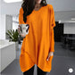 Comfortable Solid Color Loose Casual Long Sleeve T-Shirt-19