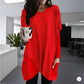 Comfortable Solid Color Loose Casual Long Sleeve T-Shirt-10