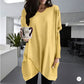 Comfortable Solid Color Loose Casual Long Sleeve T-Shirt-13
