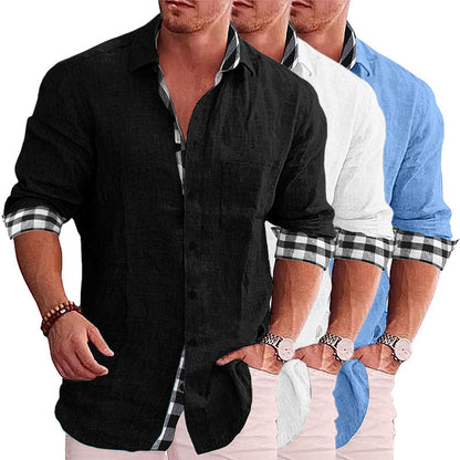 2022 Summer Gentleman Paneled Casual Buttons Pocket Blouse-18