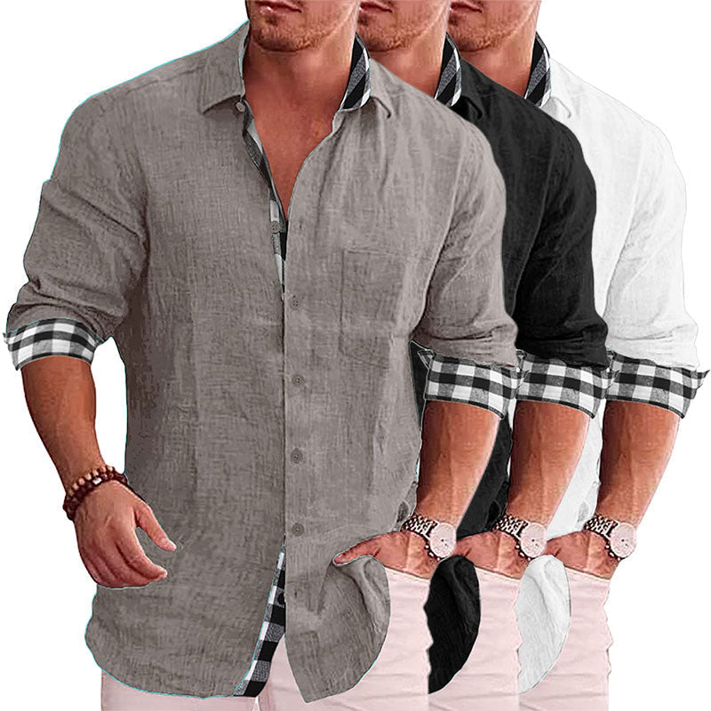 2022 Summer Gentleman Paneled Casual Buttons Pocket Blouse-19