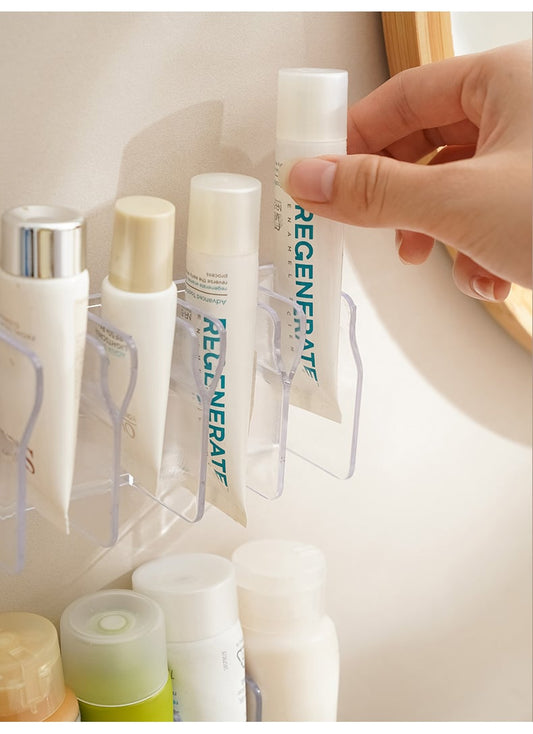 Wandmontage Skincare Organizer Plank voor Cleansers