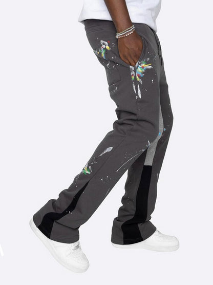 Paint Splatter Flare Sweatpants