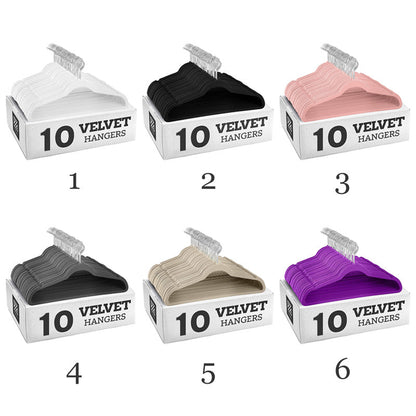 Velvet icke-sliphänggare 10 förpackning