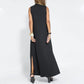 Kjøp 2 gratis forsendelse Sløs Deep V-Neck Loose Maxi Dress