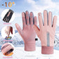 Vattentät finger Touch skärm icke-slipa kallt resistenta handskar.