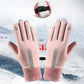 Su geçirmez parmak dokunmatik ekran kaymaz soğuk dayanıklı eldiven