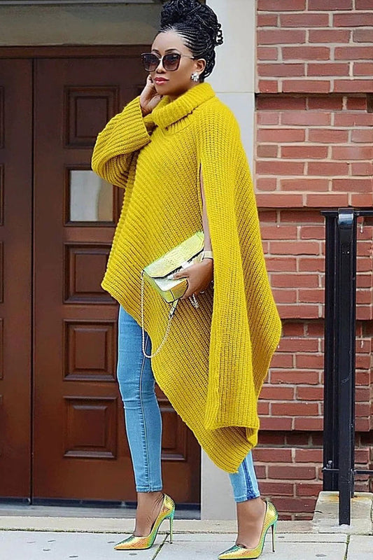 🔥Buy 2 Free Shipping🔥Slit Stylish Looks Sweater Knit Tops Pullover Sweaters