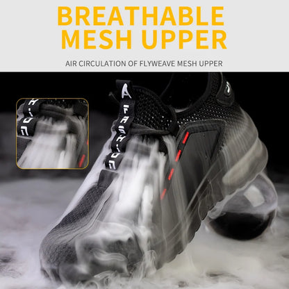 Speciale aanbieding 50%-Ultra-licht ademende stalen teen antislip werkschoenen