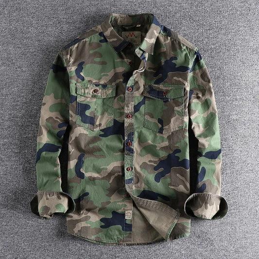 🔥Last Day Sale 49%🔥Men Camouflage Cargo Shirts (Koop 2 gratis verzending)