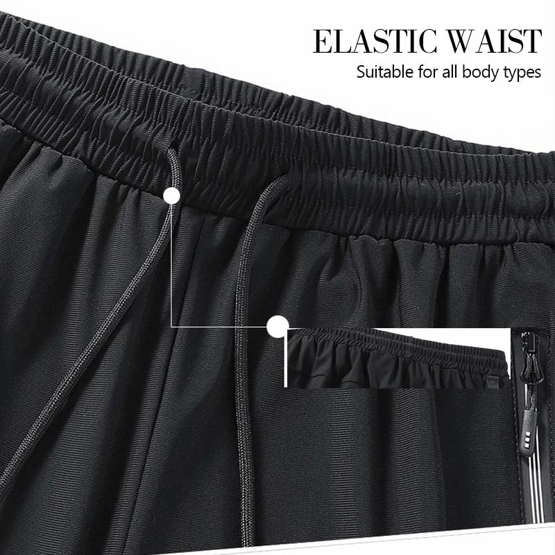 Breathable Ice Silk Drape Casual Pants-9
