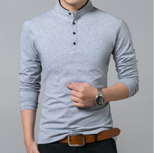 Men's Premium Cotton Trendy Long Sleeve T-Shirt-1