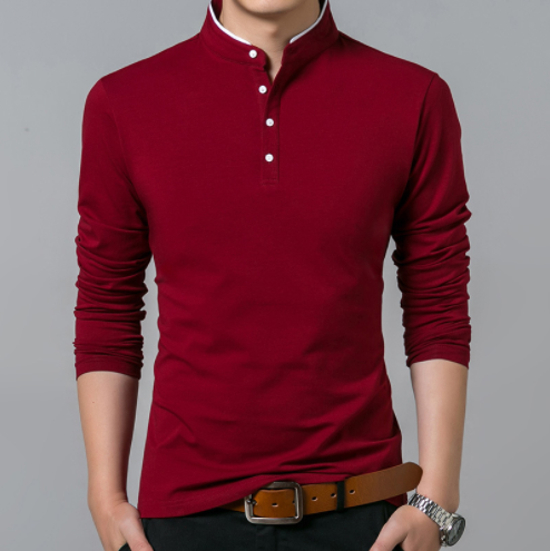 Men's Premium Cotton Trendy Long Sleeve T-Shirt-2