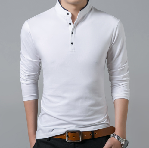 Men's Premium Cotton Trendy Long Sleeve T-Shirt-3