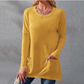 Women Casual Long Sleeve T-Shirt with Round Neck Pocket-10