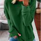 Ladies Autumn And Winter Top Loose Solid Color Long Sleeve T-shirt-2