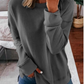 Ladies Autumn And Winter Top Loose Solid Color Long Sleeve T-shirt-7