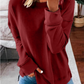 Ladies Autumn And Winter Top Loose Solid Color Long Sleeve T-shirt-10