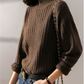 Ladies Thickened Wool Pullover Twist Loose Lazy Wind Sweater-3